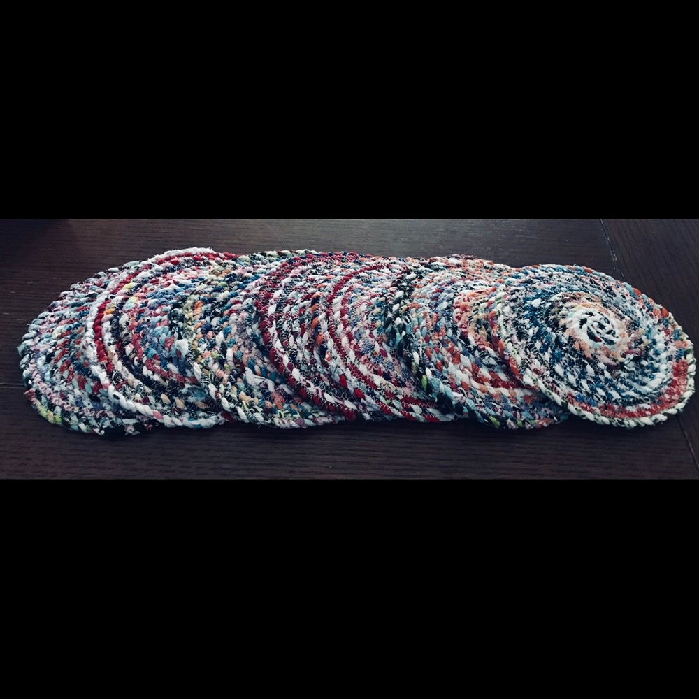 Colorful Fabric Twine Trivet/Pot Holder 2 FOR $6
